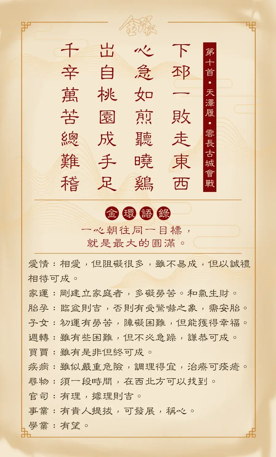 第十首正面(履)