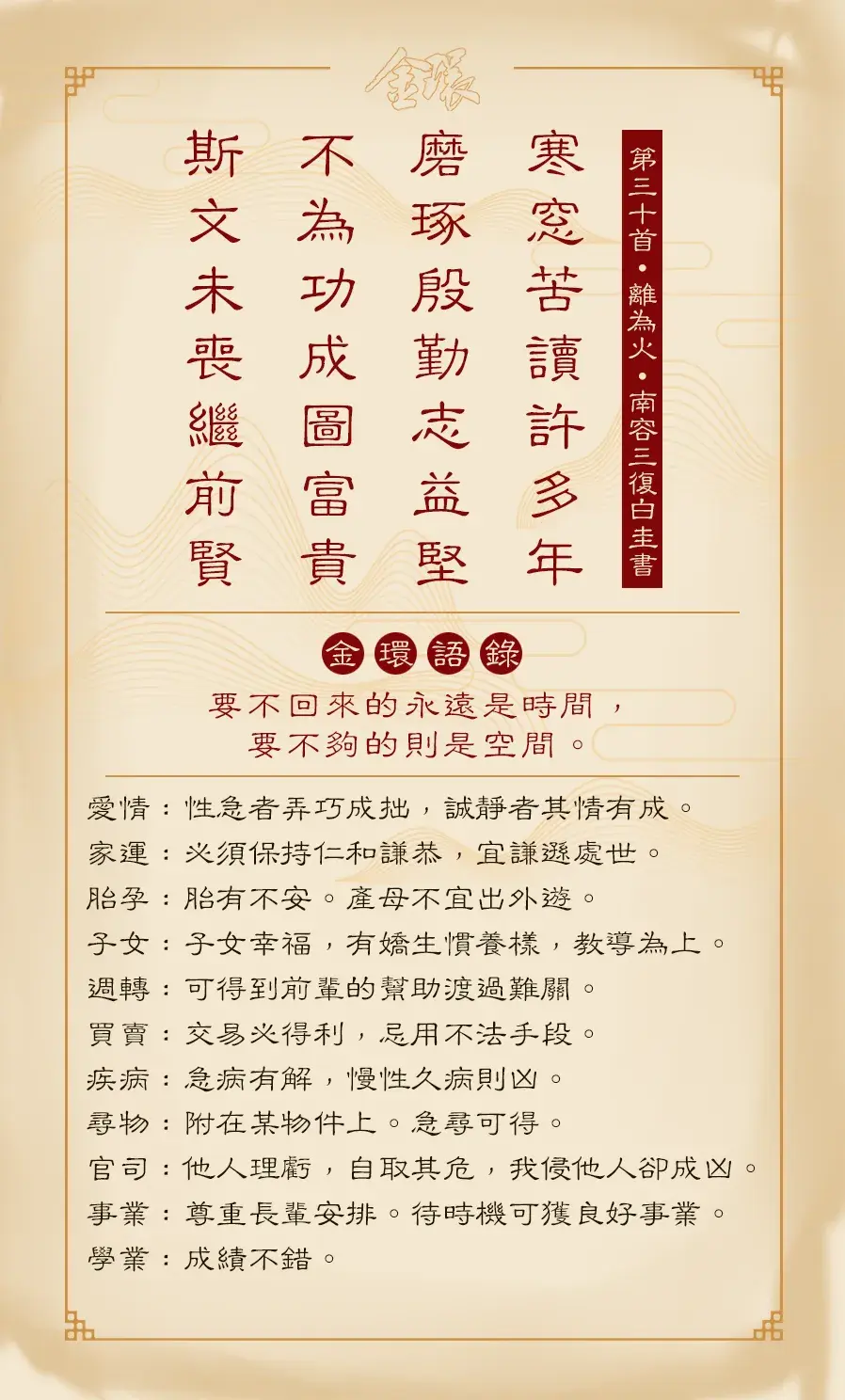 第三十首正面(火)