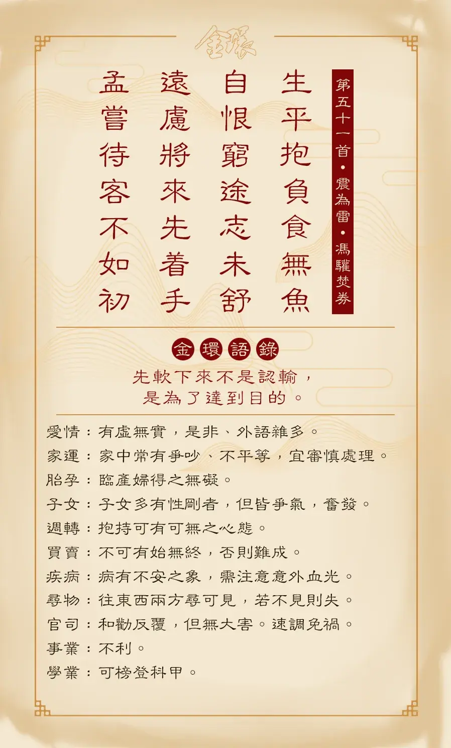 第五十一首正面(雷)